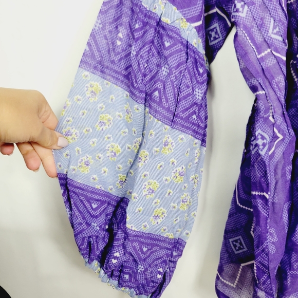 🆕️ D'ascoli Zyphire purple blouse - Picture 2 of 9